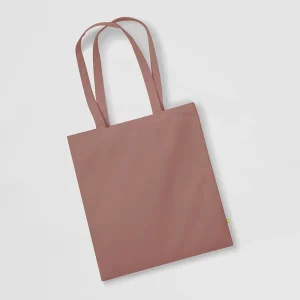 Tote bag premium couleur rose vue aplat à broder