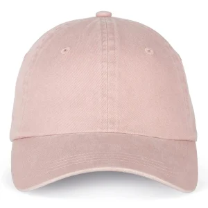 casquette vintage écoresponsable rose vue de devant