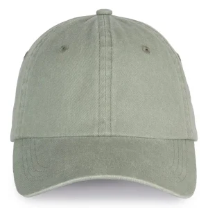 casquette vintage écoresponsable amande vue de devant