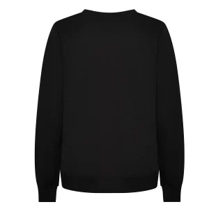 sweat col rond femme dos noir à broder