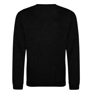sweat col rond homme dos noir à broder