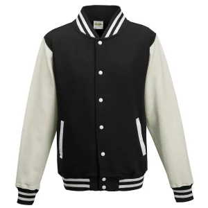 veste teddy enfant devant noire et blanche à broder