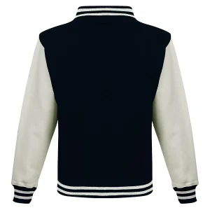 veste teddy enfant dos noire et blanche à broder