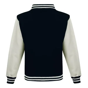 veste teddy homme et femme dos noire et blanche à broder